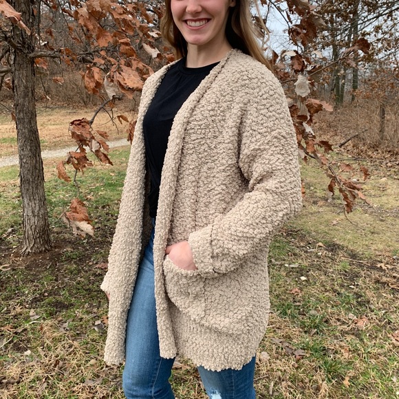 Tan Cardigan - Picture 1 of 3
